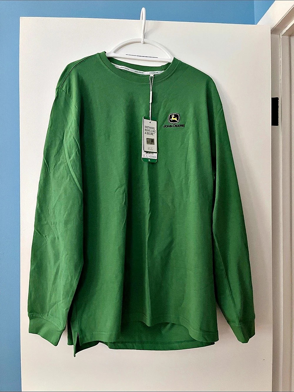 John Deere Long Sleeve Logo T-Shirt Green XL